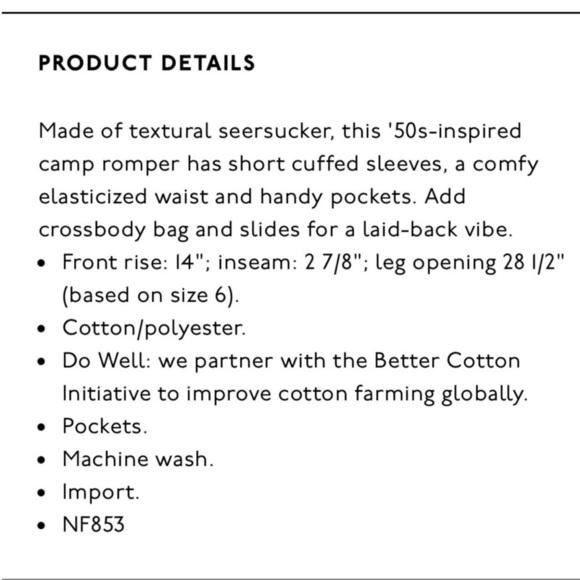 Madewell Seersucker Camp Romper in Ashen Sage XS - Picture 5 of 9